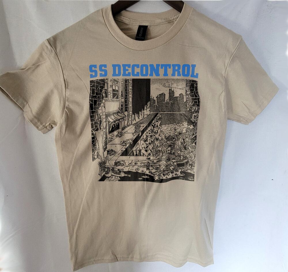 ss decontrol band t shirt Size Small Cream